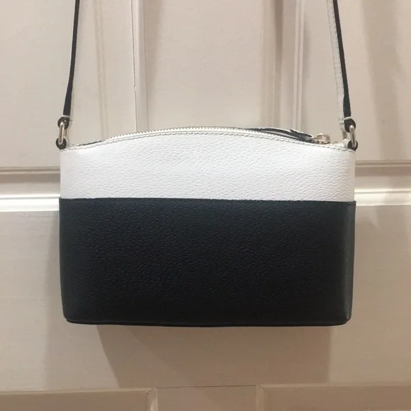 Kate Spade Black White Millie Crossbody Purse Bag - Picture 11 of 16